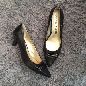 Ann Klein iFlex Black Heels Size 7